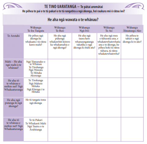 This is the kura whanau evaluation plan looking at how well do students achieve and exemplify the hopes and aspirations of their people and what are the aspirations of the whanau.