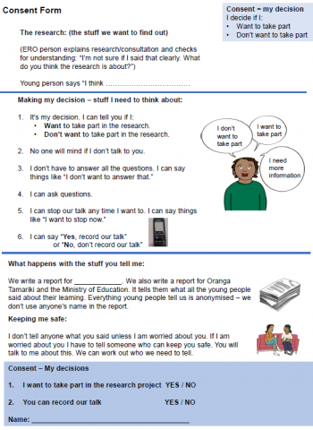 Learning in residential care consent form