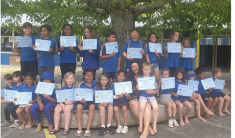 Students at Waihi East School.