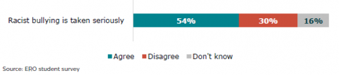 Figure 29: school takes racist bullying seriously (learners Reponses)