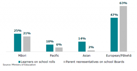 Figure 48: Ethnicity of parent representatives on Boards: 2020