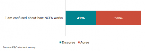 Figure 57: Secondary learners’ confusion about NCEA 